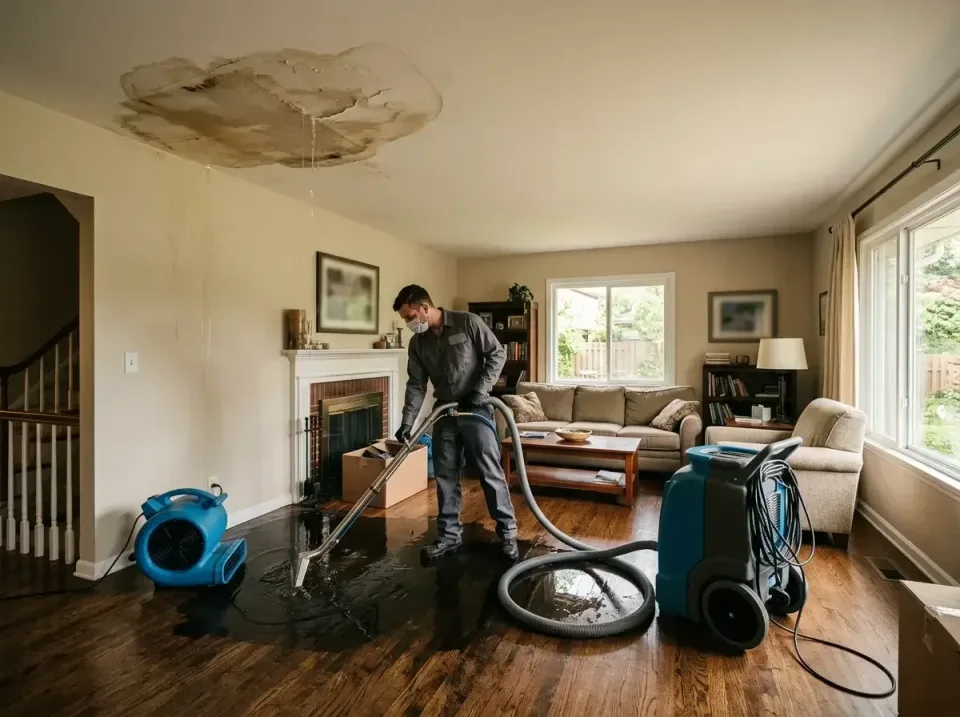 attic-pipe-burst-ceiling-drip-008 — frequently asked questions, Water Damage Restoration & Carpet Care in Farrell, PA